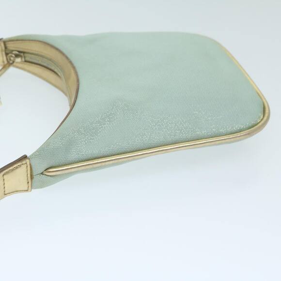 GUCCI Sherry Line Shoulder Bag Canvas Beige Light Blue 005 005 - Picture 5 of 12